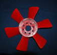 red ventilator tire